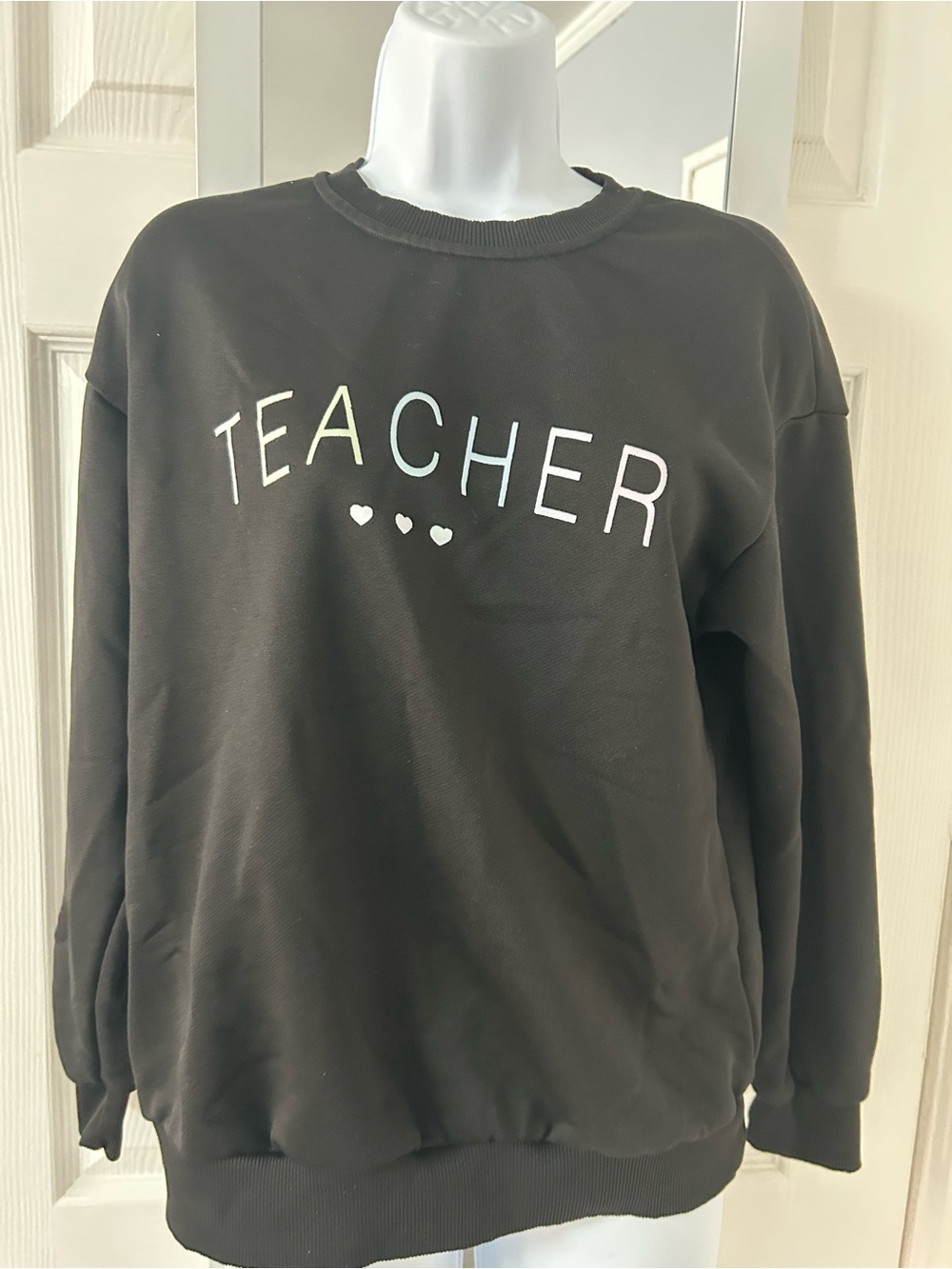 Teacher Crewneck Sweatshirt - Black